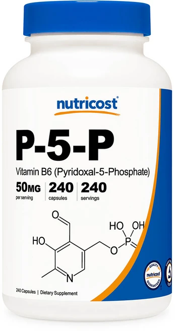 뉴트리코스트 P-5-P 비타민 B6 50mg 캡슐, 240정, 1개 - 쿠팡