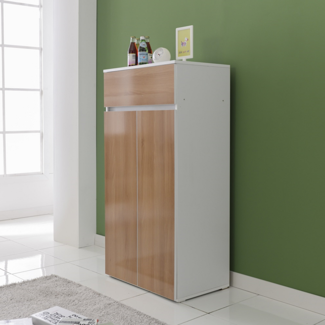 로이 EO 베란다 팬트리 작업실 사무실 안방 현관 혼합형 양문 여닫이 키큰 선반장 수납장 1200, 메이플