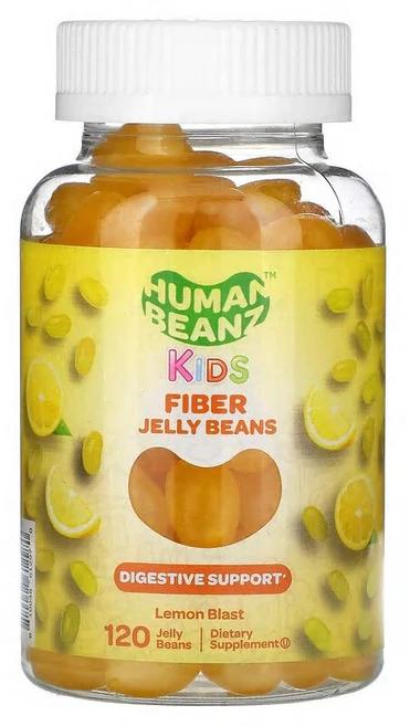 Human Beanz 어린이용 섬유소 젤리빈 레몬 블라스트 젤리빈 120개 HMZ-61297, 1개 - 쿠팡