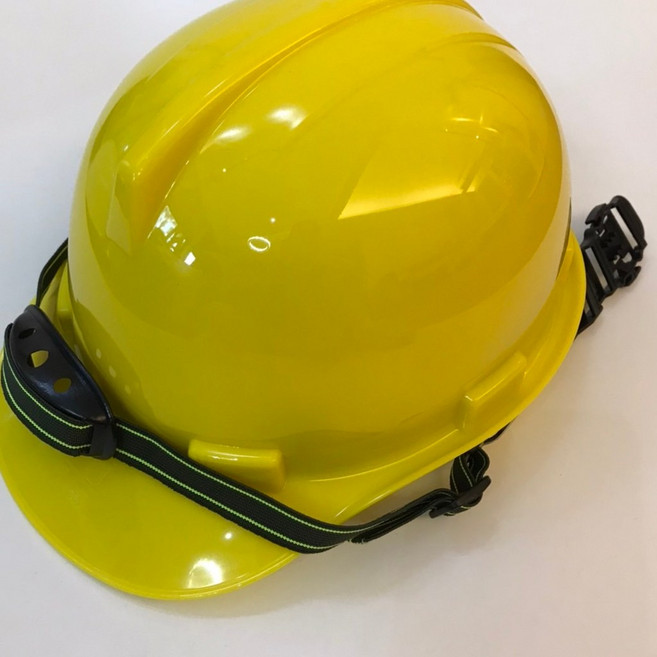 元山五金 加厚型工程帽 安全帽 (白色/黃色/藍色), 1個, 黃色(下巴帶不伸縮)
