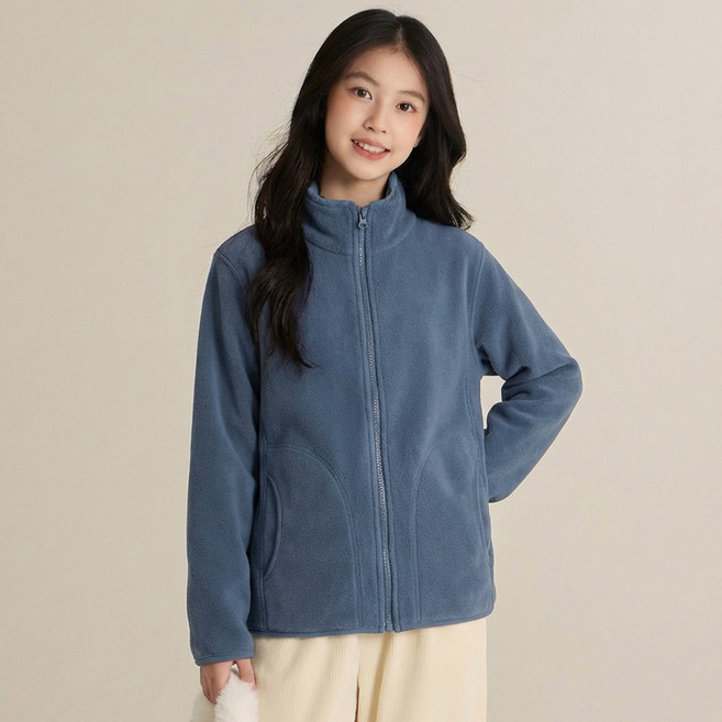 베비포 기모 포근한 양털 플리스 집업 -KJ3