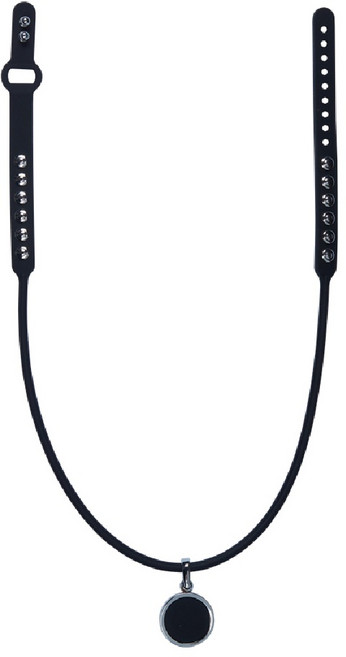 클라비스 건강목걸이 히어로 블랙 화이트골드 자석목걸이, 1개