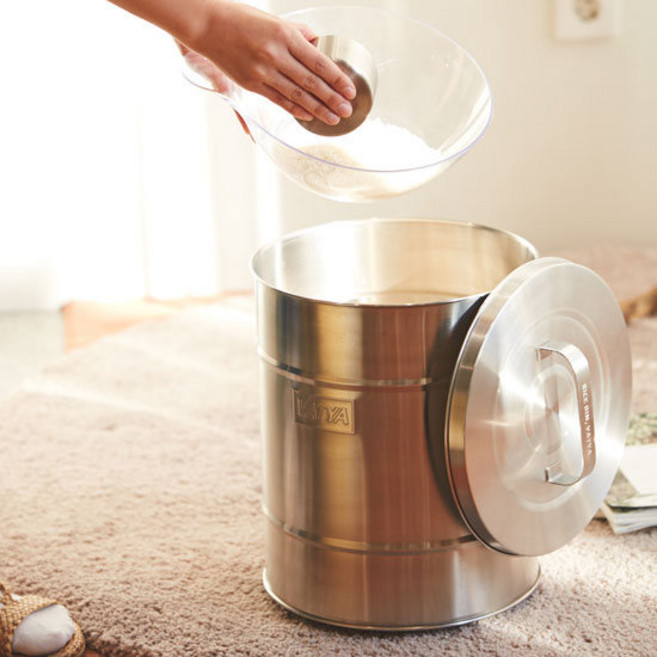 밧드야 18-8 풀스텐 쌀통(10Kg), 1개, 1