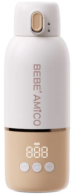 BEBE'AMICO 智慧保溫瓶, 1個, White, Beige