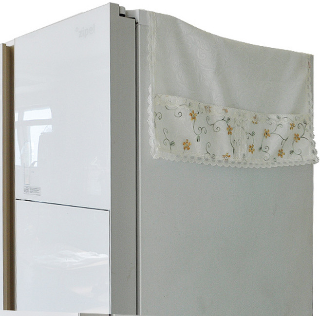 지비유 레이스 냉장고커버_초대형, 김치냉장고커버