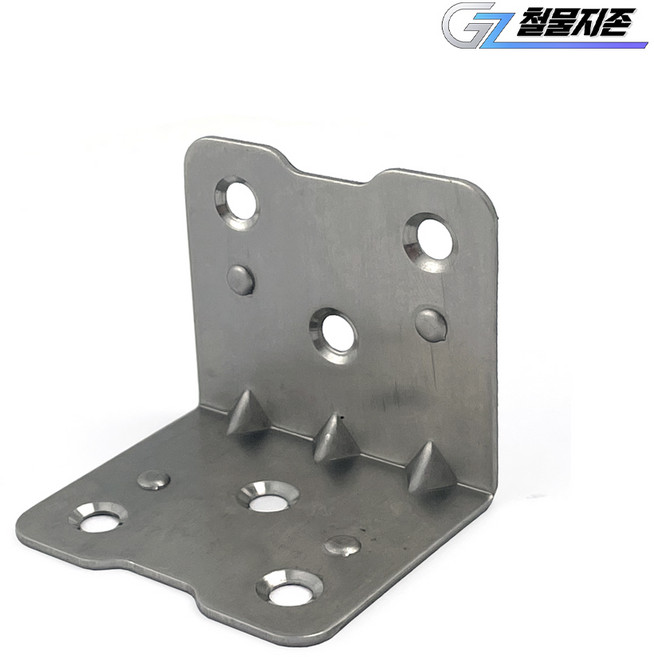 스텐코너철_특대(43X38) 꺽쇠 연결 철물 경첩 정첩 보강 ㄱ자 경첩 브라켓 선반대 가구, 1개