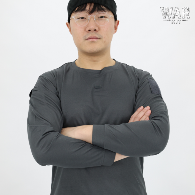 워키트 그레이 회색 밀리터리 컴뱃셔츠 [긴팔]