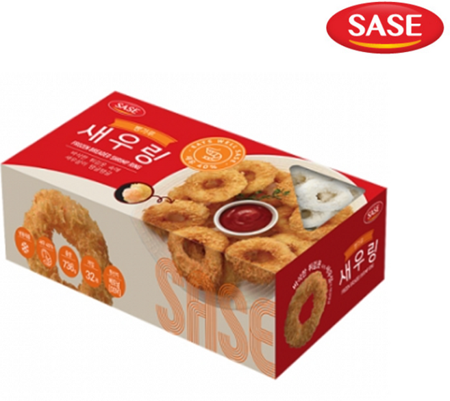 사세 빵가루 새우링 736g, 21개