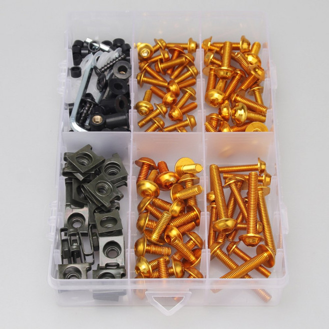 600 K6 GSXR750 오토바이 K9 K5 GSXR1000 K8 K7 201 나사 볼트 GSXR600 GSXR 키트 K11 너트 클립 페어링, 01 금, 1개