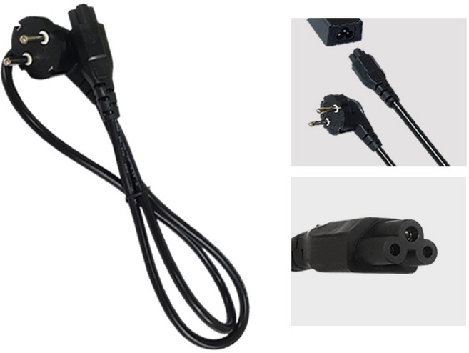 리와트 3구 AC 전원 케이블 1m 노트북 어댑터 전원, 1개