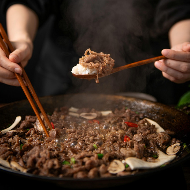 [마포미식로드] 마포장터 양념 소불고기, 4개, 300g