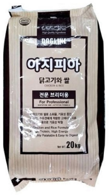 도그라인 아지피아 건식사료, 닭, 20kg, 1개