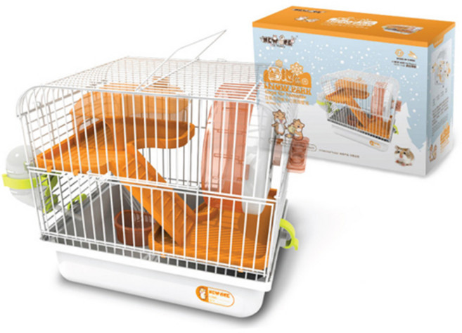 뉴에이지 햄스터 케이지 - 스노우파크 (NA-H150) 오렌지, 1개