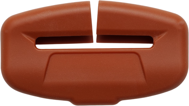 바이어블 자동차 안전벨트 클립 커버 실리콘 버클, 실리콘커버_카멜, 1개