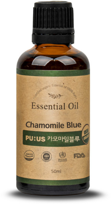 퓨어스 유기농 카모마일블루 에센셜오일 50ml, 1개