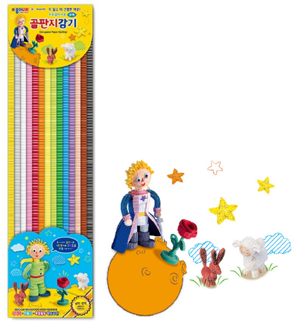 띠 골판지 감기 공예 14색 띠 골판지공예 색골판지 감기 공예 종이나라, 정품상품