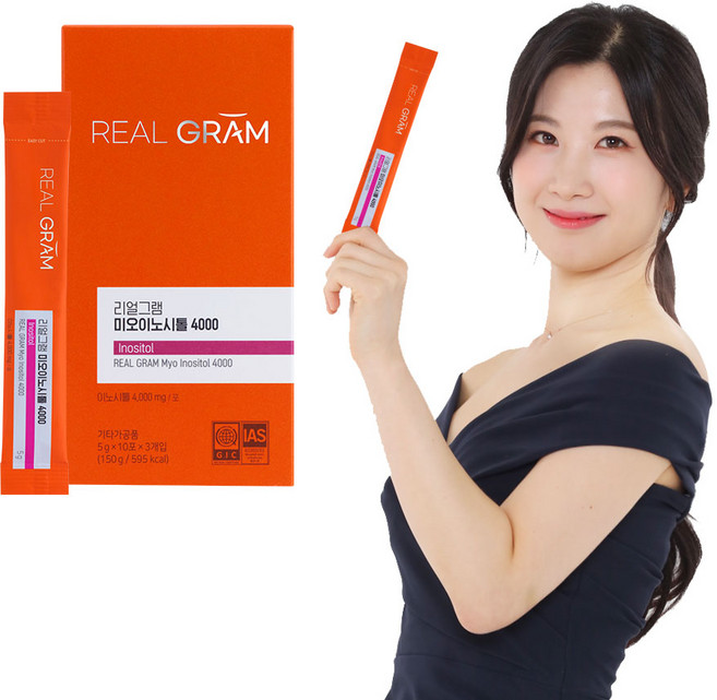 [본사직영] 리얼그램 콜린 미오이노시톨 고함량 4000mg, 150g, 6개