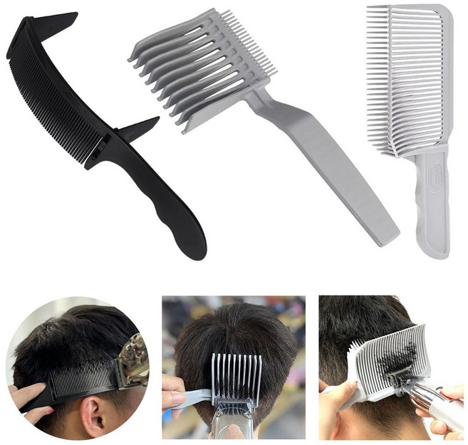 바리깡 페이드빗 2종 가이드빗 커브형 1종 세트 가이드 클리퍼 덧날빗 남성 머리