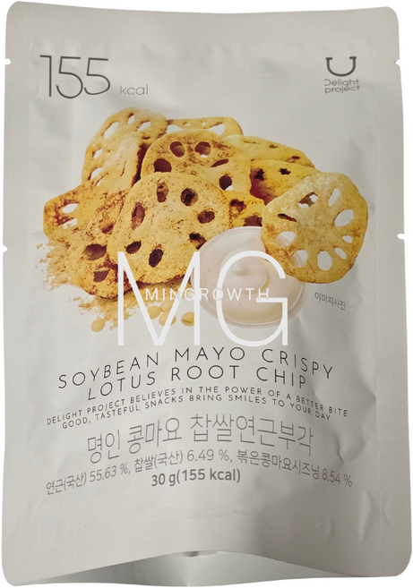 딜라이트 프로젝트 명인 콩마요 찹쌀연근부각, 4개, 30g