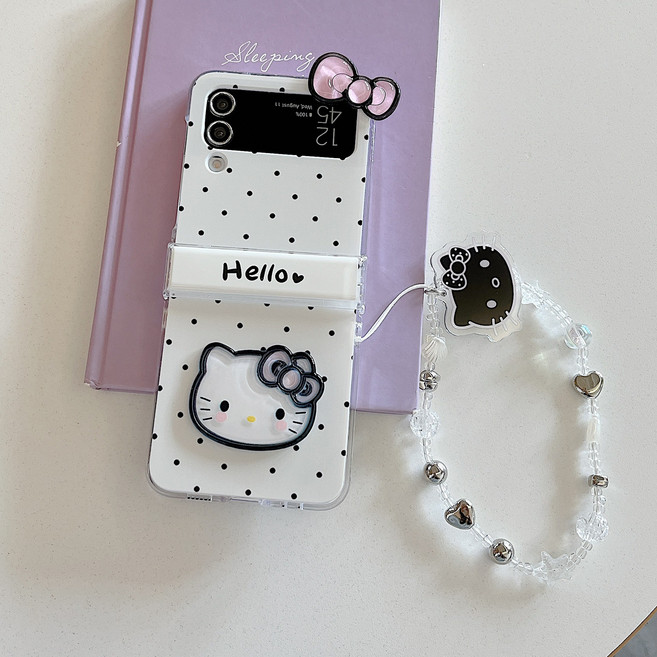 얌코 휴대폰케이스 갤럭시 z플립7 z플립5 z플립6 z플립4 힌지보호 땡땡이 고양이 쥐 핸드폰케이스