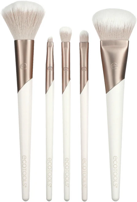 EcoTools 럭스 컬렉션 내추럴 엘레강스 키트 뛰어난 소프트 브러시 5종 키트, 1개 - 쿠팡