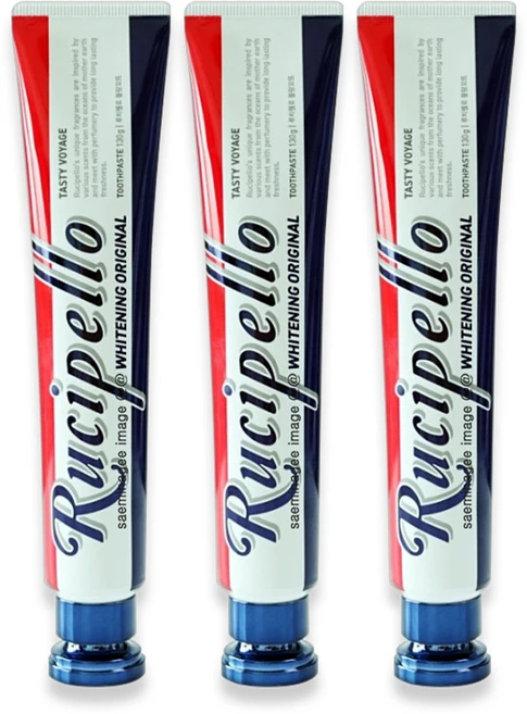 루치펠로 치약 130g x 3개 오리지날 화이트닝 미백 치약 - 쿠팡