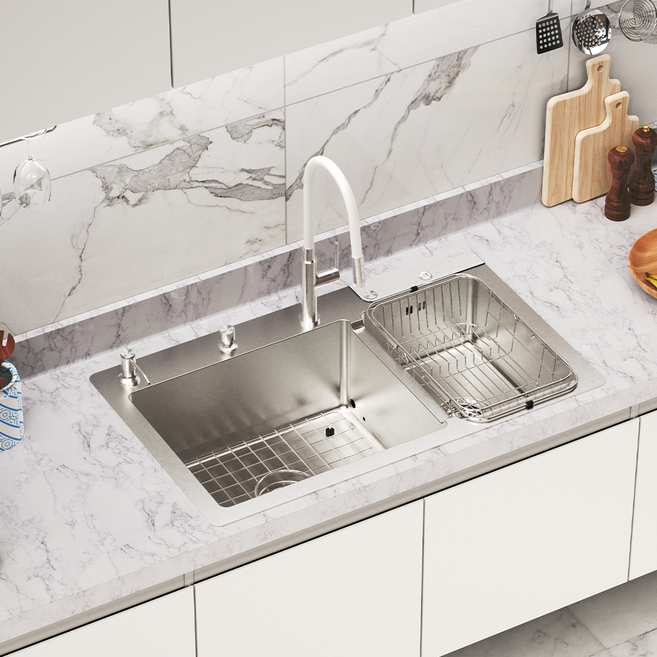 세이버 가정용 과일 야채 빌트인 초음파 살균 식기세척기 와이드 S2-500W, 세이버초음파세척기 S2-500W (와이드), 화이트, 팝업배수