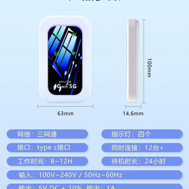 4G LTE 라우터 유심 와이파이 공유기 동글 USB 휴대용 무선, Netcom 충전 모델 (카드형)