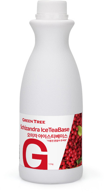 그린트리 오미자 아이스티 베이스 1.2kg, 1개