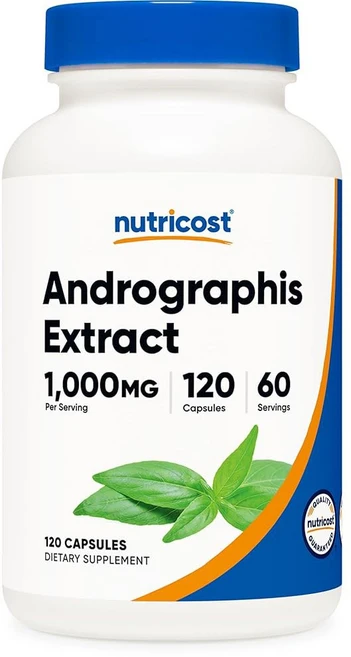 뉴트리코스트 안드로그라피스 추출 캡슐(1000mg)(120캡슐) - 및 웰빙 채식 보충제 60인분, 1개 - 쿠팡