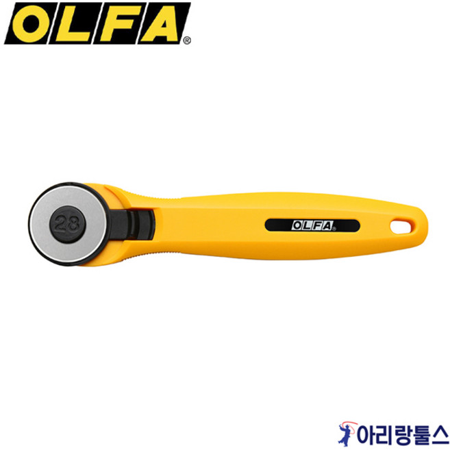 OLFA RTY-1C 소형 로터리 커터칼 28MM 원형커터칼 재단용, 2..OLFA RB28-2 RTY-1G전용 커터칼날