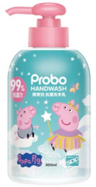 博寶兒 佩佩豬洗手乳 溫和滋潤配方 300ml, 甜蜜香氛, 1瓶