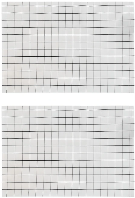 아리코 심플 체크 면 키친크로스, 화이트 B, 2개 - 쿠팡