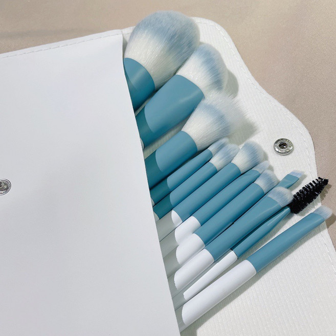 뉴프렐류드 메이크업 브러쉬 12종 세트 + 메쉬백, 1개, 스카이