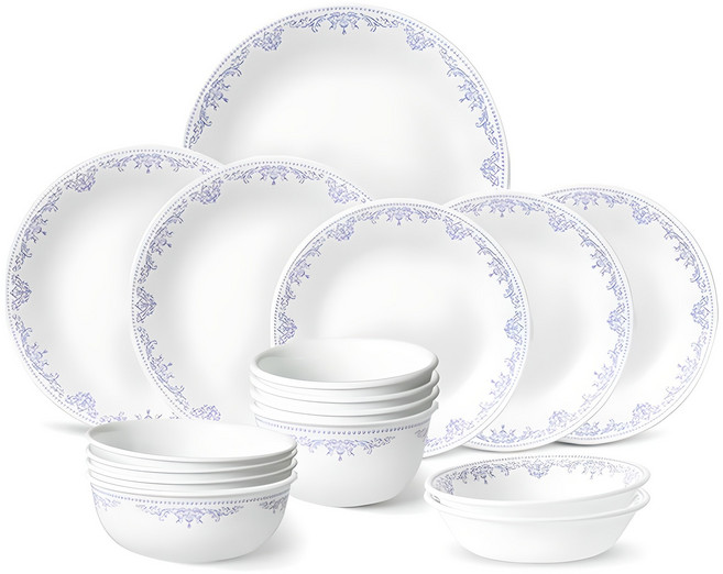 코렐 누보스케치 한국형 4인 식기세트 16p, 혼합색상, 식기 6종, 1세트