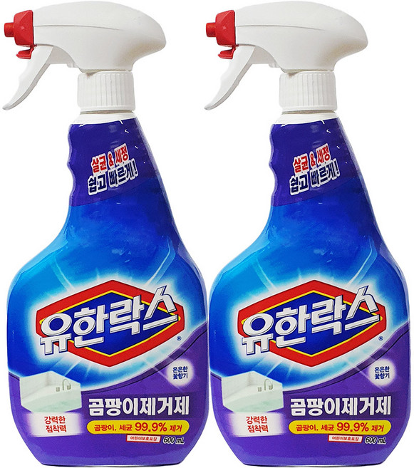 유한락스 곰팡이제거제, 600ml, 2개