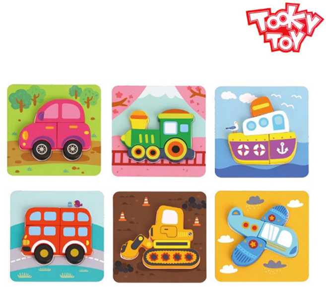 [투키토이] 미니퍼즐교통6종(635), 1개, 상세 설명 참조