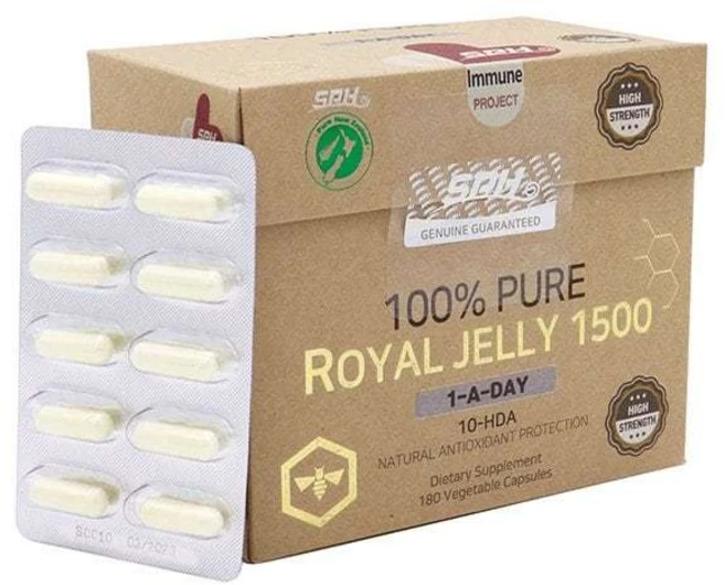 SPH 뉴질랜드 로얄제리 1500 10HDA 6% 180베지캡슐, 1개, 180정 - 쿠팡
