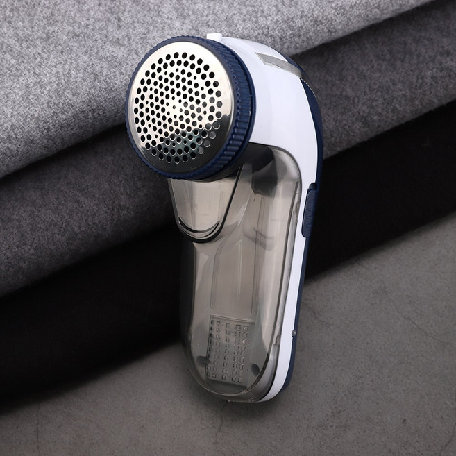 아이프리 세탁소용 충전식 전기식 보풀제거기, 화이트+진블루, FX-814