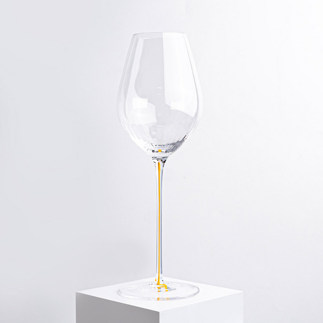 아르딘 샤토 화이트와인잔 오렌지, 1개, 380ml