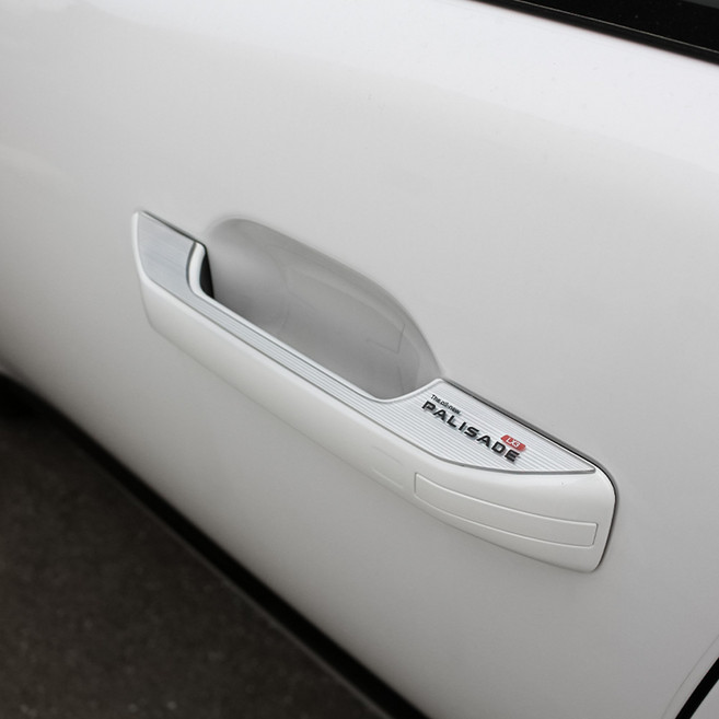 영카클럽 디올뉴 팰리세이드 LX3 호환 도어외캐치 손잡이 헤어라인 아크릴 몰딩 커버, 도어캐치