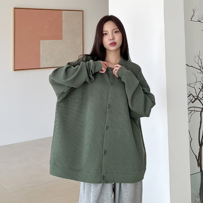 [5XL] 2가지VER / Steady two neck 가디건 5color