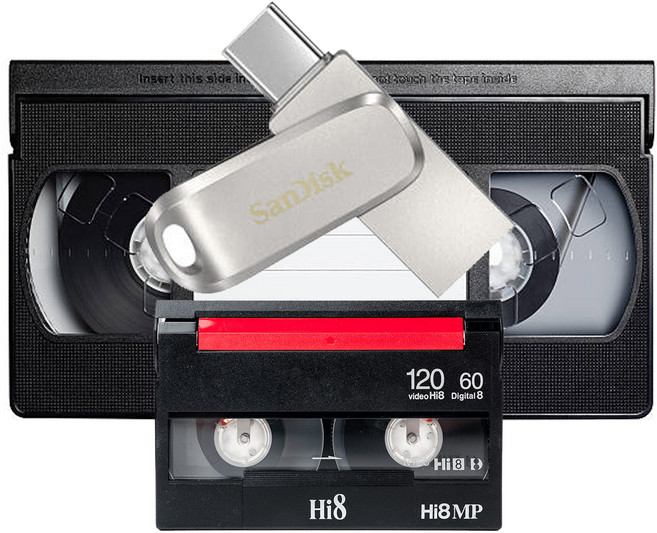 비디오테이프 변환 캠코더테이프 변환 Ai 업스케일링 무료서비스 USB로 디지털 전환 HD.mp4로 6mm 8mm VHS VHS C