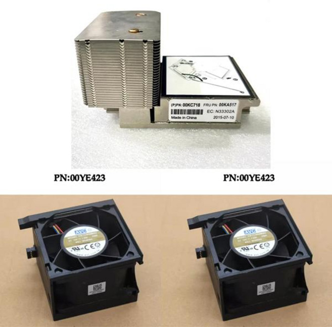 IBM X3650 M5 히트싱크 00KA517 00KC718 냉각 팬 00KA516 00YE423 46C9727 00F5883 라디에이터 쿨러, [05] 2 Fan and Heatsink 1