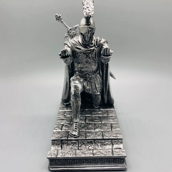 홀더 소품 펜슬 펜거치대 중세기사 만년필 펜꽂이 트레이, 1개, 신형 기사 자석 실버