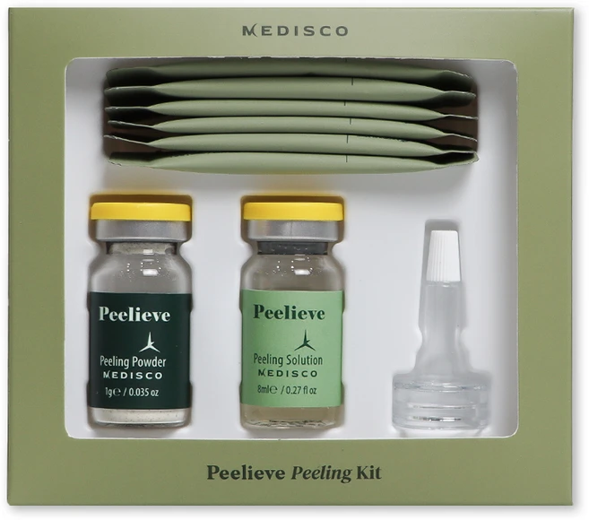 메디스코 약초필링 키트 해초 얼굴각질제거 파우더1g+솔루션8ml +시카크림, 1개 - 쿠팡