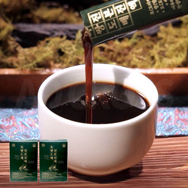 [인포벨]TV홈쇼핑정품 애드크로스 정성다함 흑쌍도배 진본 진액 국내산 흑도라지 추출액 쌍화 배 농축액 스틱, 2박스, 300g