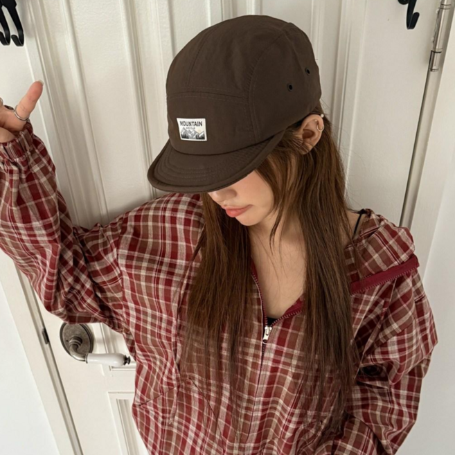 블루씨티 마운틴 패치 스냅백 캠프캡 아노락 모자