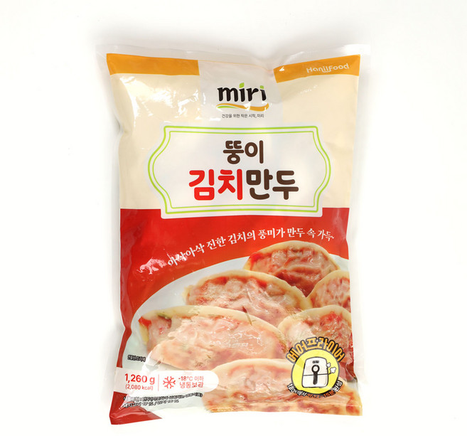 셰프애찬 뚱이만두 김치만두 대용량, 2개, 630g