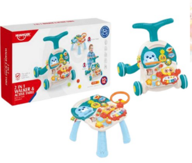 하늘썬별 2 in 1 해피 걸음마 에듀 테이블 huanhe0829, GREEN(그린), 2개